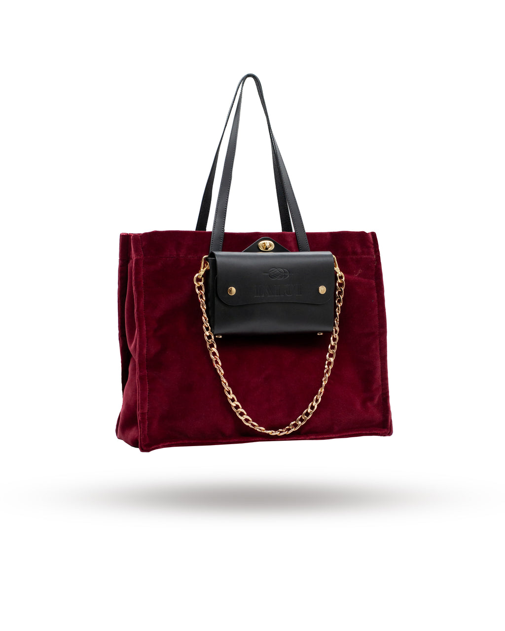 VELLUTO BAG TOTE VELVET DOUBLE THE BAG