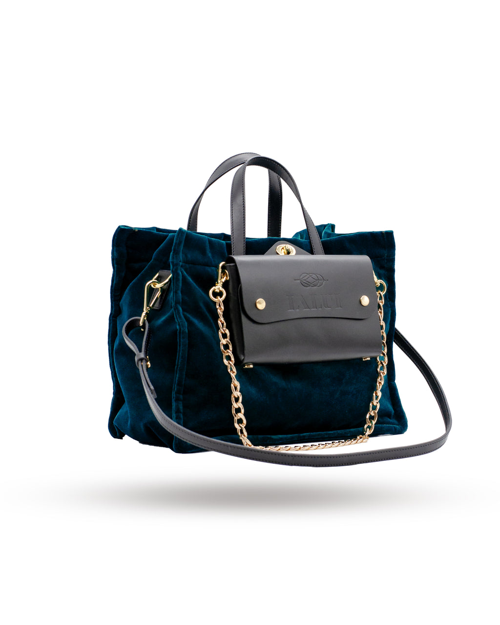 VELLUTO BAG BORSETTA VELVET DOUBLE THE BAG